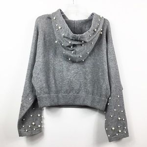 Zara Sweaters - Zara SOFT Knit Hooded Sweater with Pearls Zara Sweaters - Zara SOFT Knit Hooded Sweater with Pearls